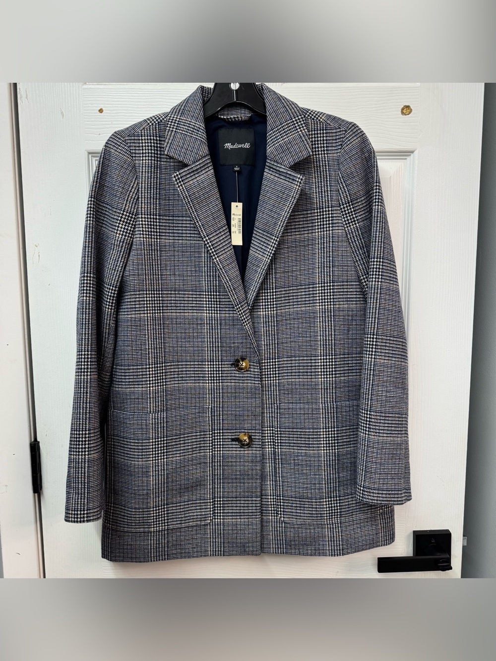 Madewell Dorset Blazer in navy Glen Plaid SOLD OUT